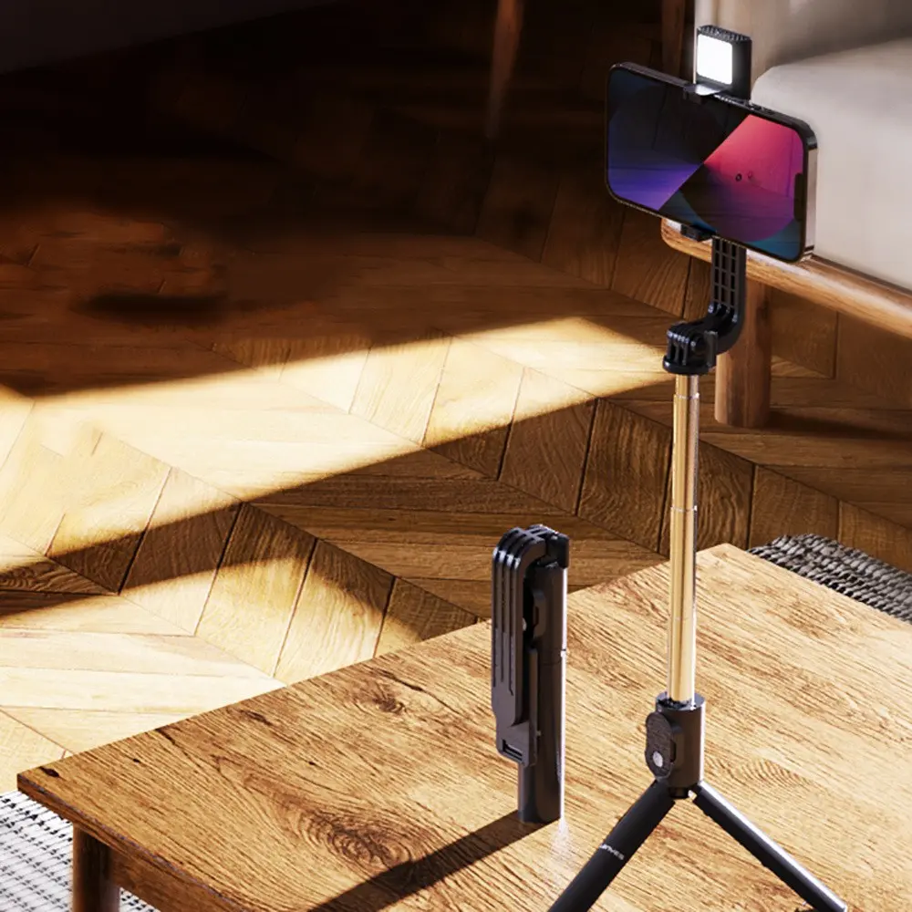 Lenyes LPH101 Dolgu Işıklı Tripod ve Selfie Çubuğu