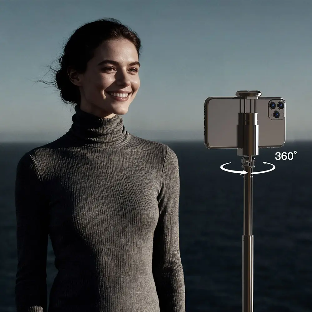 Lenyes LPH127 360 Dönebilen Bluetooth Kumandalı Tripod ve Selfie Çubuğu