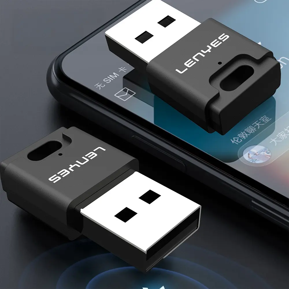 Lenyes LR203 USB Bluetooth 5.0 Adaptör, 5 Cihaz Bağlantısı ve 20 m Menzil