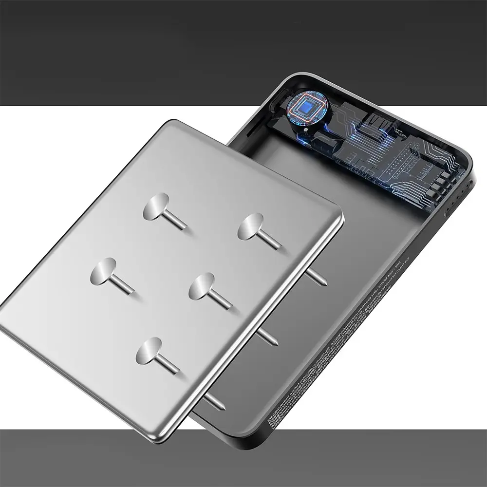 Lenyes PW0008D 5000mAh Kablosuz Powerbank, PD 20W ve LED Ekranlı