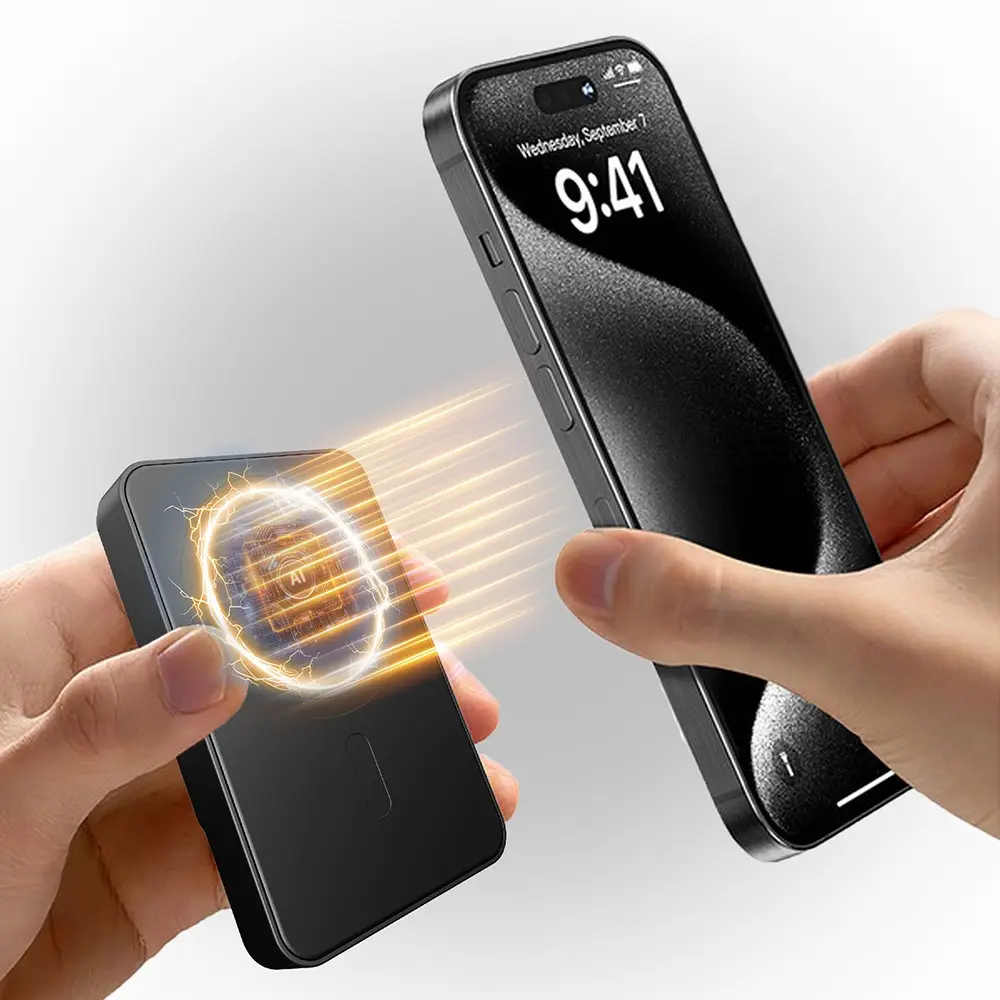 Lenyes PW126D 10.000mAh Powerbank, 22.5W Hızlı Şarj ve 15W Manyetik Kablosuz Şarj