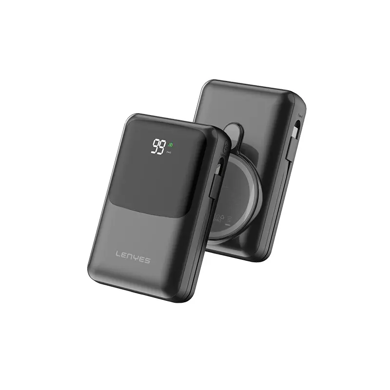 Lenyes PW223D 20.000 mAh Kablosuz Şarjlı Powerbank, 22.5 W ve Dijital LED Göstergeli