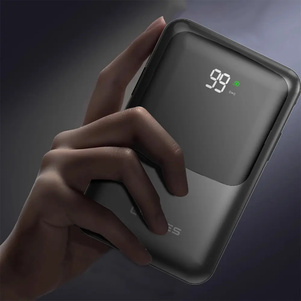 Lenyes PW223D 20.000 mAh Kablosuz Şarjlı Powerbank, 22.5 W ve Dijital LED Göstergeli