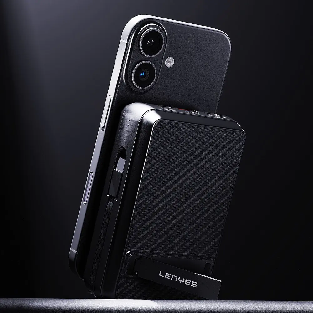 Lenyes PX274D 20000mAh 22.5W PD Kablosuz Şarjlı Standlı Powerbank
