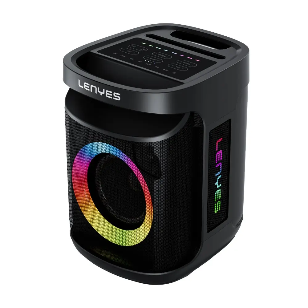 Lenyes S881 Bluetooth Hoparlör, Mikrofonlu, RGB Işıklı ve IPX4
