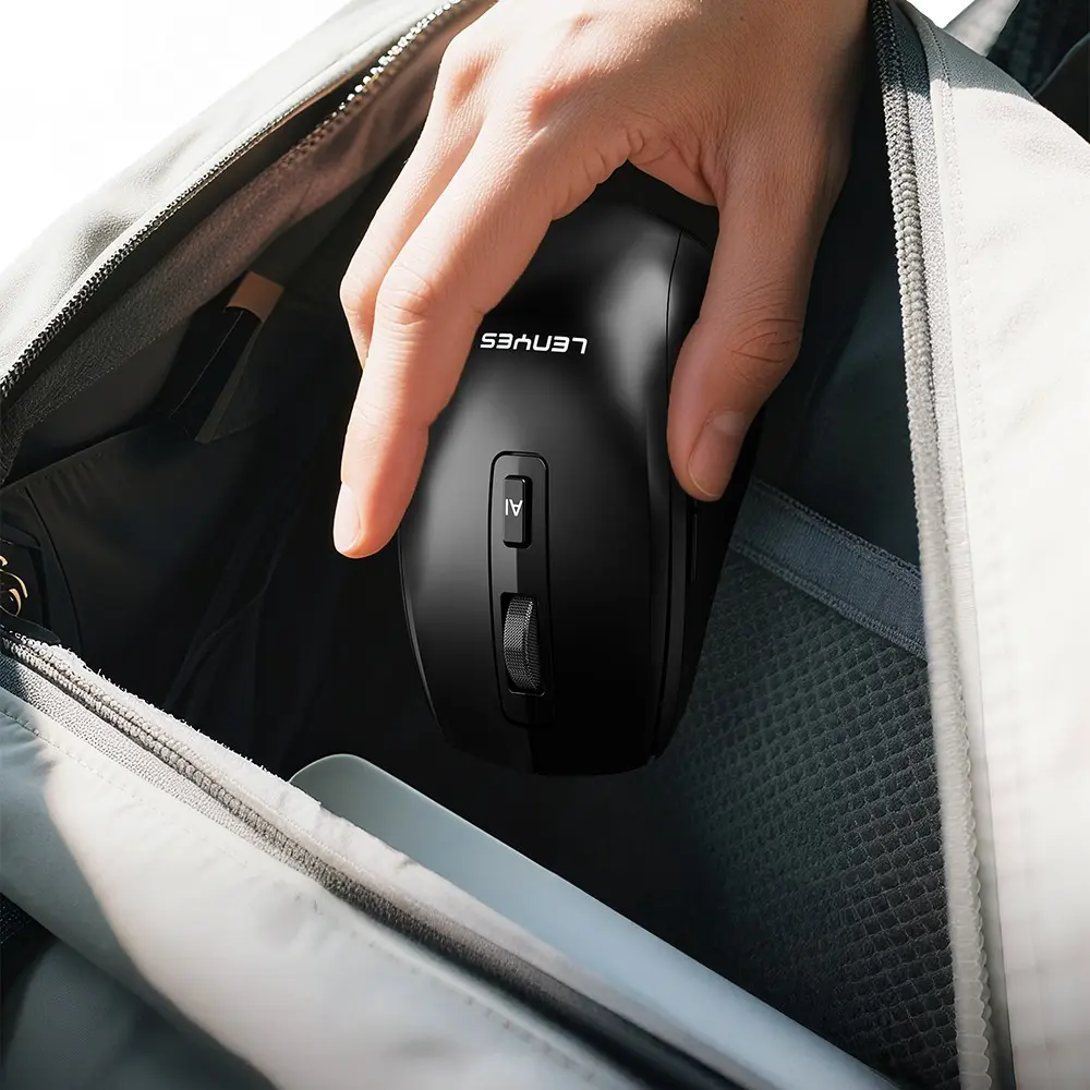 Lenyes WS106 Kablosuz Mouse, AI Tuşlu ve Çift Bluetooth Bağlantılı