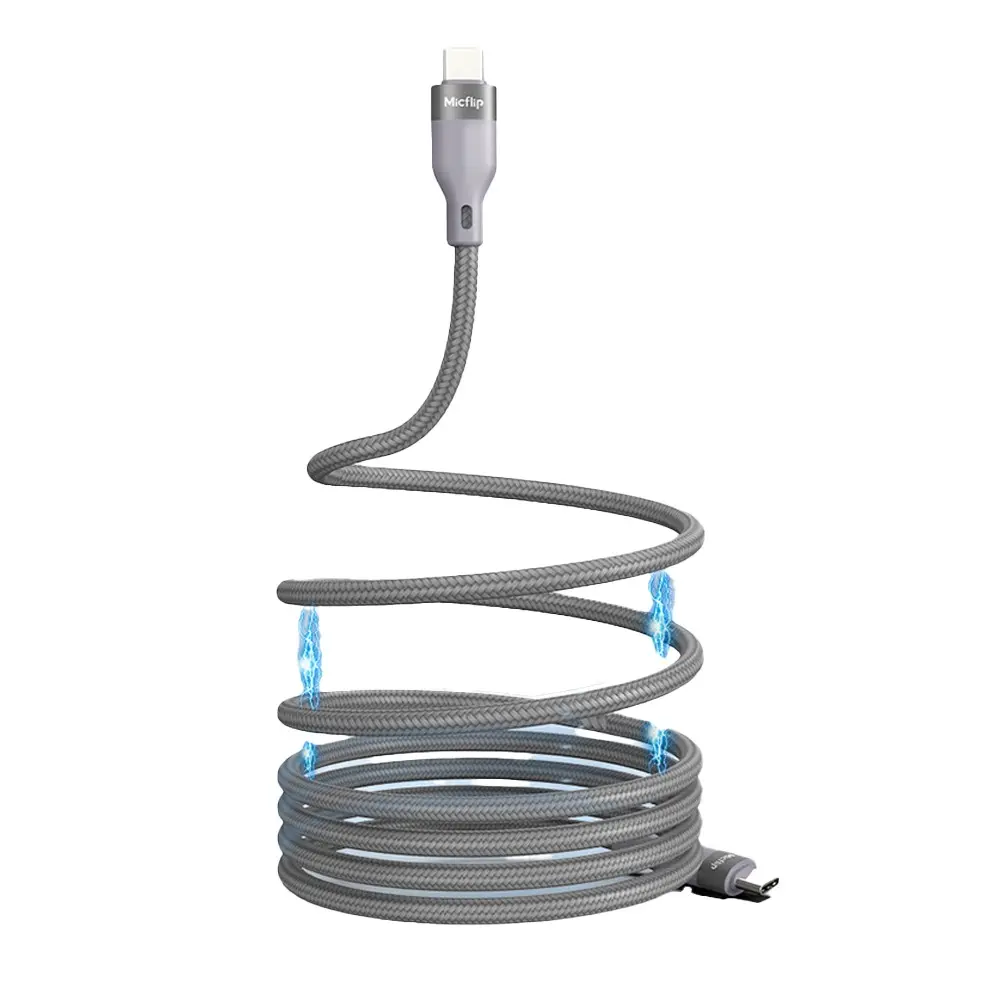 Micflip A25 Type-C to Type-C 240W PD3.1 Şarj ve Data Kablosu, 2 m