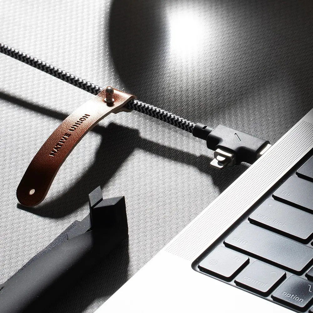 Native Union Belt Duo Pro Type-C to Type-C & Lightning Şarj Kablosu 240W 2.4 m
