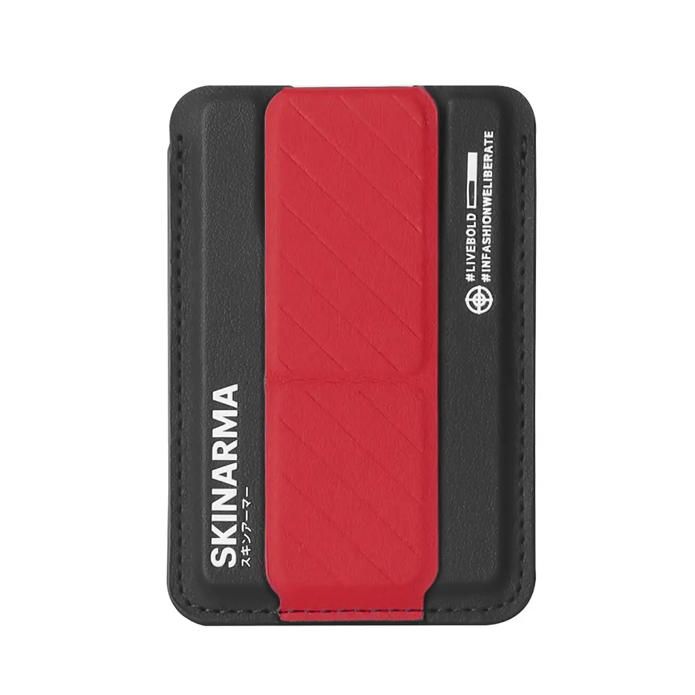 SkinArma Kado 2 Hazneli Manyetik Standlı Kartlık, MagSafe Uyumlu