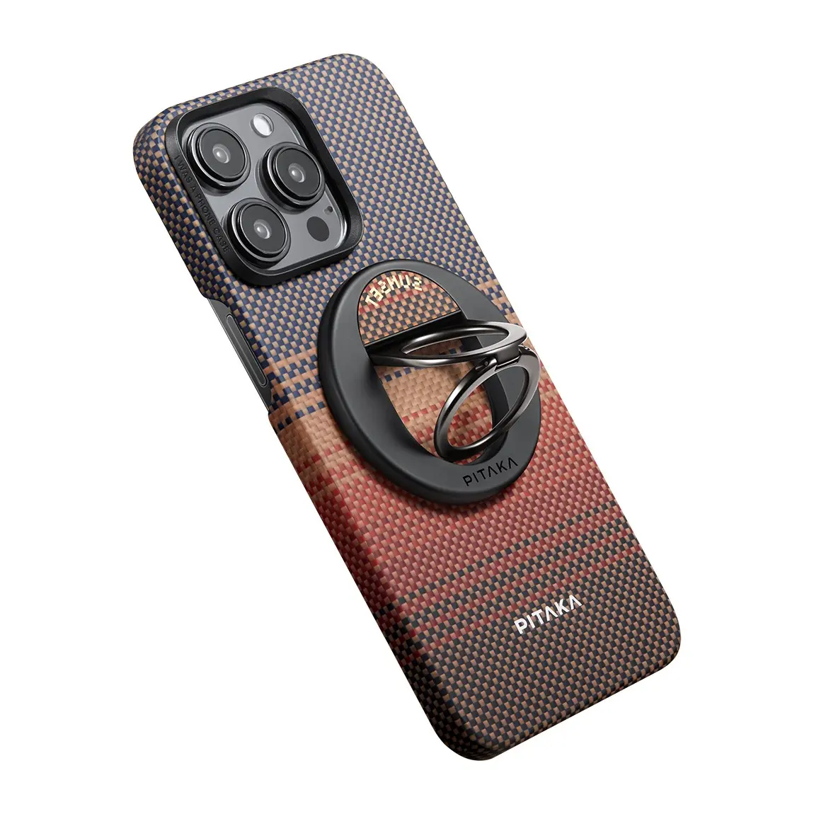Pitaka MagEZ Grip 3 Manyetik Halka Stand, Aramid Fiber Telefon Tutucu