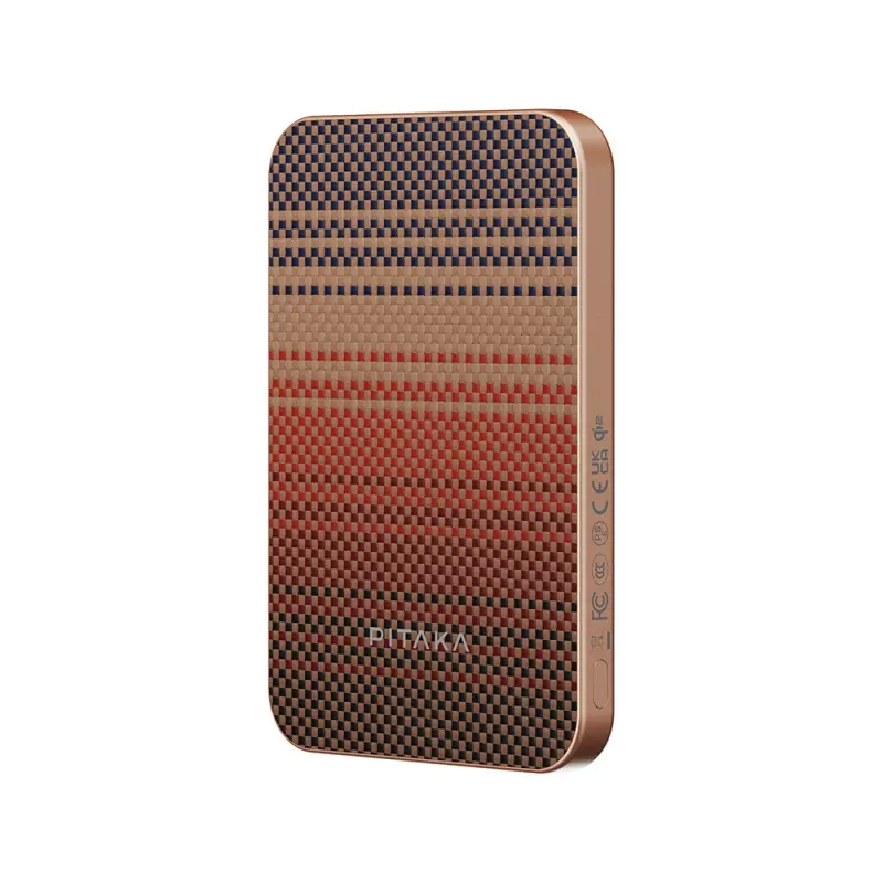 Pitaka Tactile Woven Qi2 Manyetik Powerbank 15W 5000mAh - Aramid Fiber