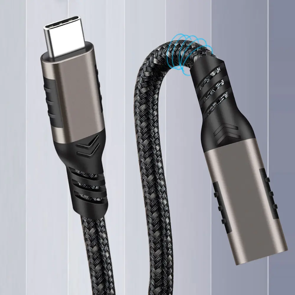Qgeem Extension USB-C Uzatma Kablosu, 100W PD ve 20Gbps - 0.2 m