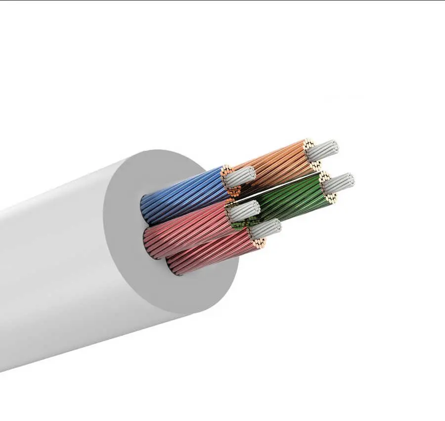 Qgeem QG-AU06 3.5 mm Çoğaltıcı Ses Kablosu, Mikrofon Destekli 15 cm