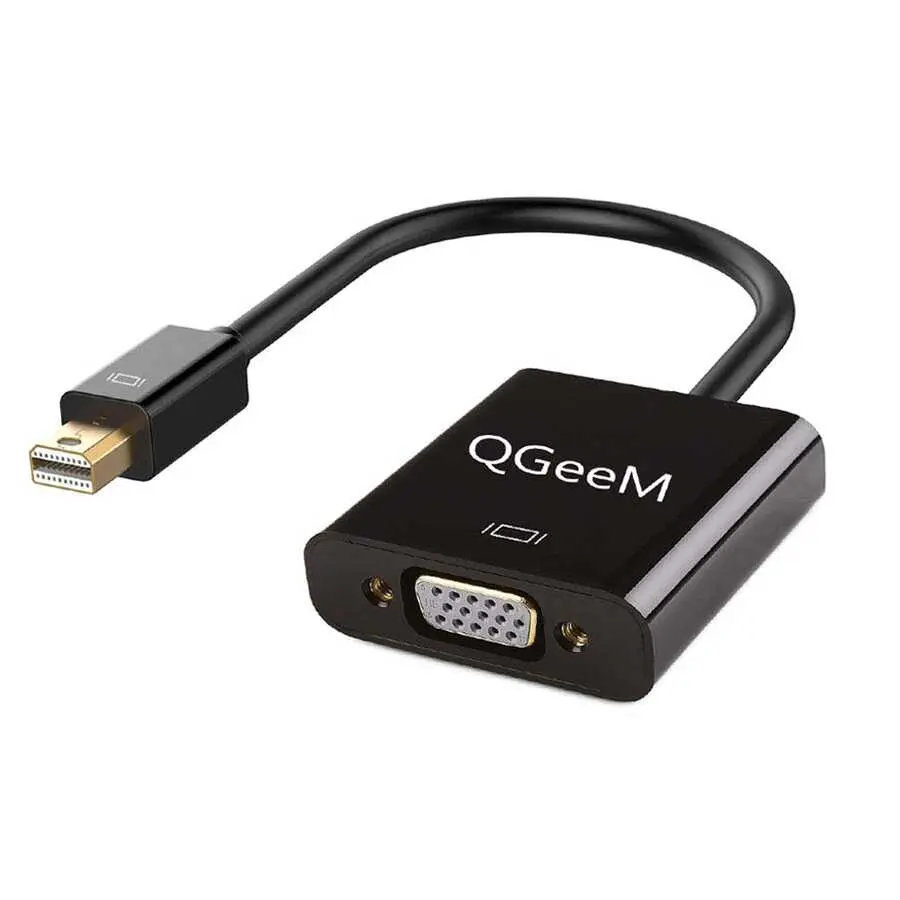 Qgeem QG-HD17 Mini DisplayPort to VGA Dönüştürücü, 1080p 60 Hz