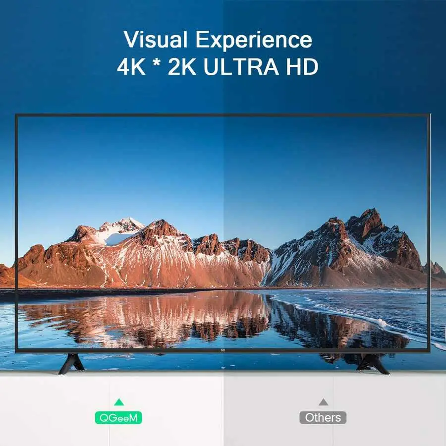 Qgeem QG-HD21 Micro HDMI Kablo, 25 cm, 4K 60 Hz, Altın Kaplama