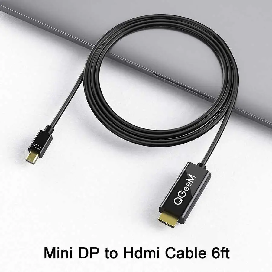 Qgeem QG-HD23 Mini DisplayPort to HDMI Kablo, 4K Destekli 180 cm