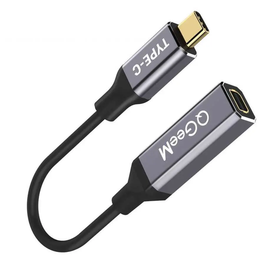 Qgeem QG-UA08 Type-C to Mini Display Dönüştürücü, 4K 60 Hz