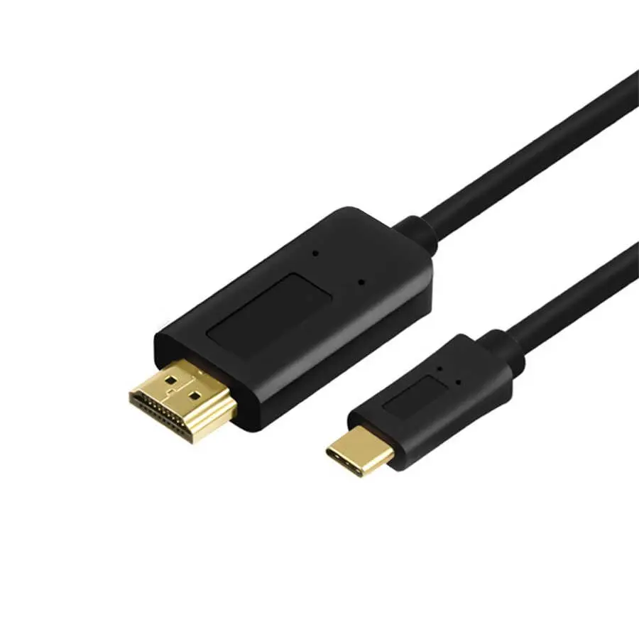 Qgeem QG-UA11 Type-C to HDMI Kablo, 1.8 m, 4K 60 Hz Destekli