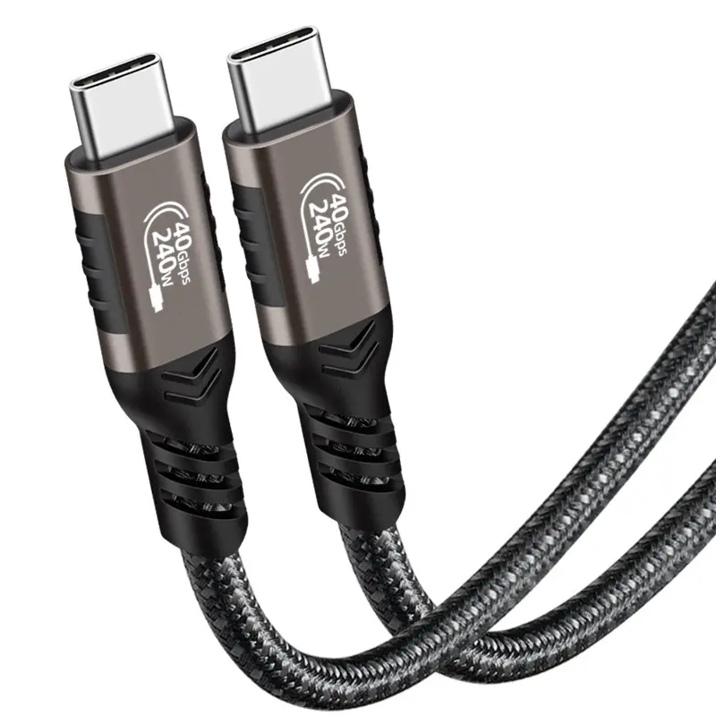 Qgeem QG01 Type-C to Type-C USB4 Kablo, 240W PD ve 40Gbps