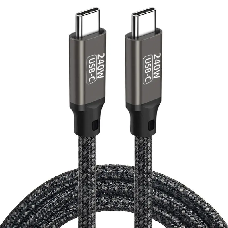 Qgeem QG02 Type-C to Type-C PD3.1 Şarj ve Data Kablosu, 240W, 1.5 m