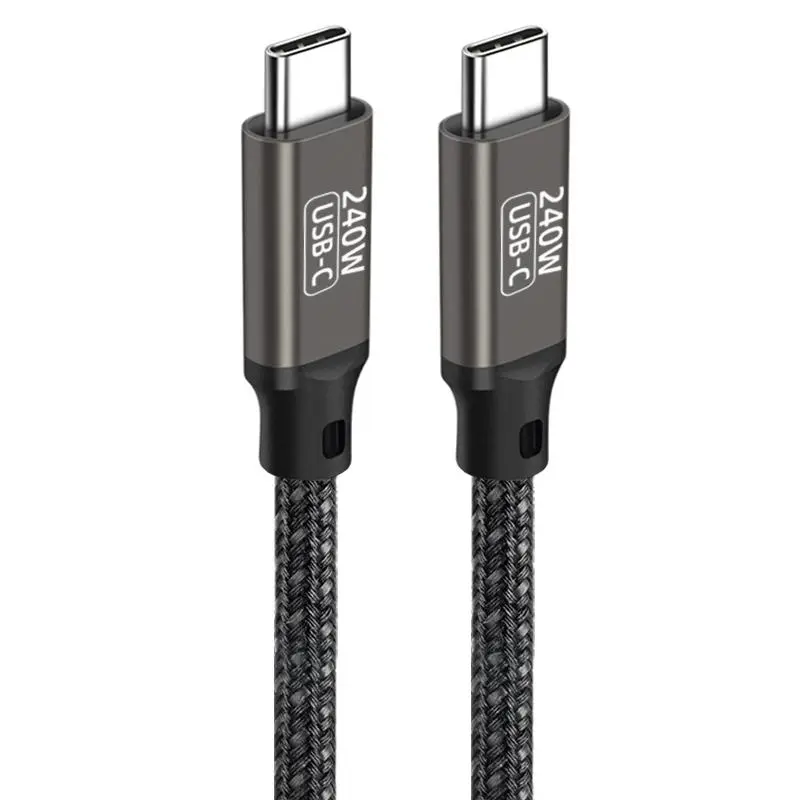 Qgeem QG02 Type-C to Type-C PD3.1 Şarj ve Data Kablosu, 240W, 1.5 m