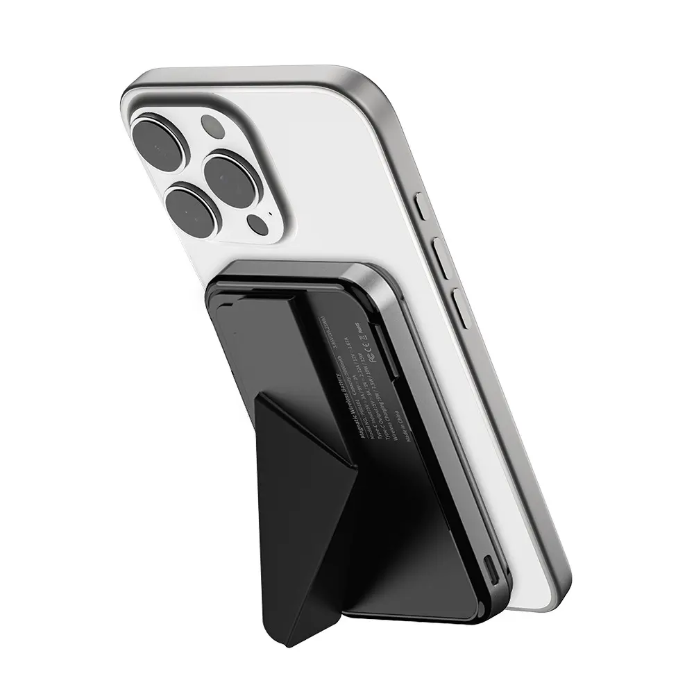 Raptic Trio Standlı 5000mAh Kablosuz ve PD Hızlı Şarj Powerbank, 15W