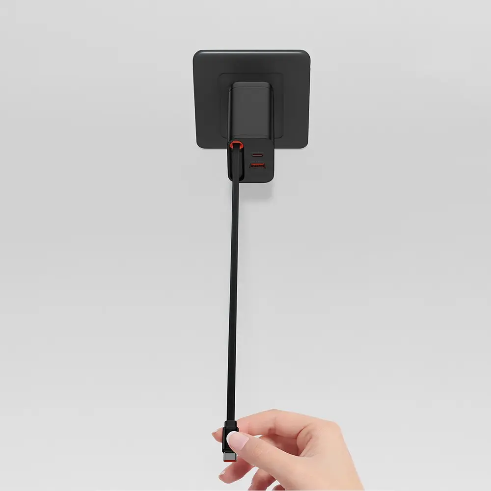 Recci RC103E GaN 67W Hızlı Şarj Adaptörü ve Type-C Kablo Seti