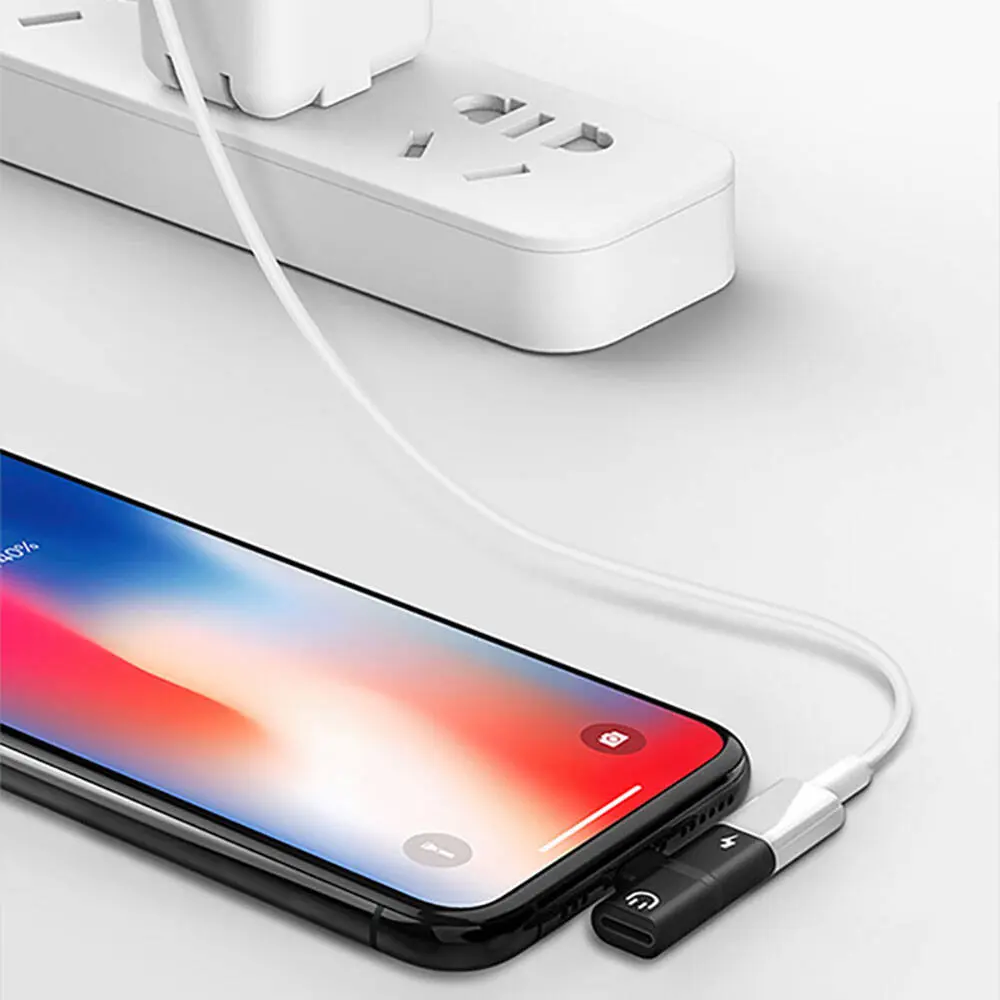 Recci RDS-A05 Lightning 2'si 1 Arada Şarj ve Ses Adaptörü