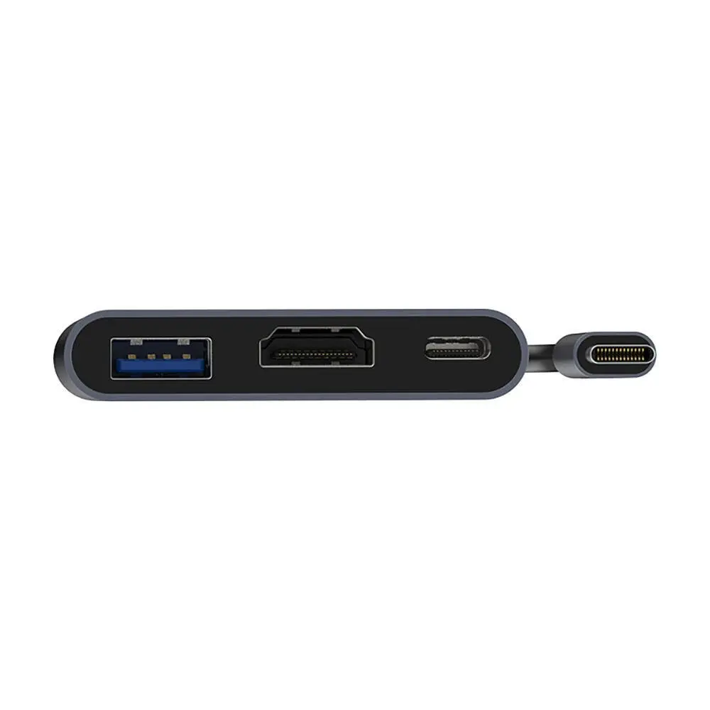 Recci RH05 3'ü 1 Arada Type-C Hub, PD 100W ve HDMI 4K
