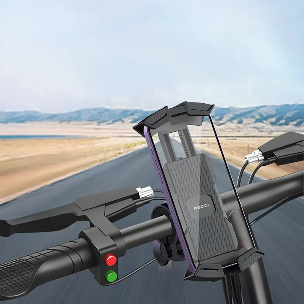 Recci RHO-C33 360° Dönebilen Motosiklet ve Bisiklet Telefon Tutucu