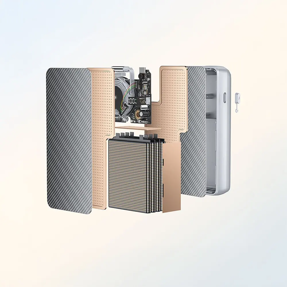 Recci RPB-P58 Type-C Kablolu Powerbank, 10.000mAh ve 22.5W