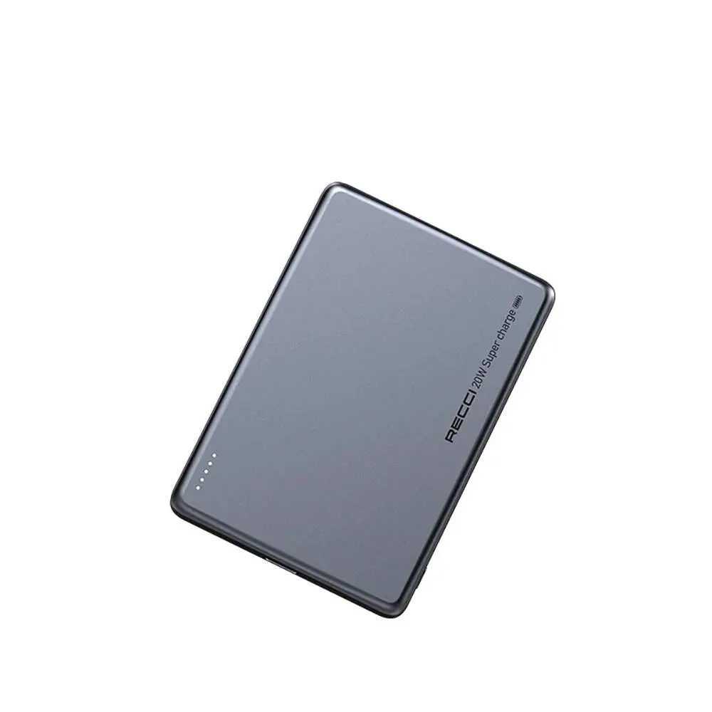 Recci RPB-W20 20W PD ve 15W Kablosuz Şarjlı Powerbank 4900mAh