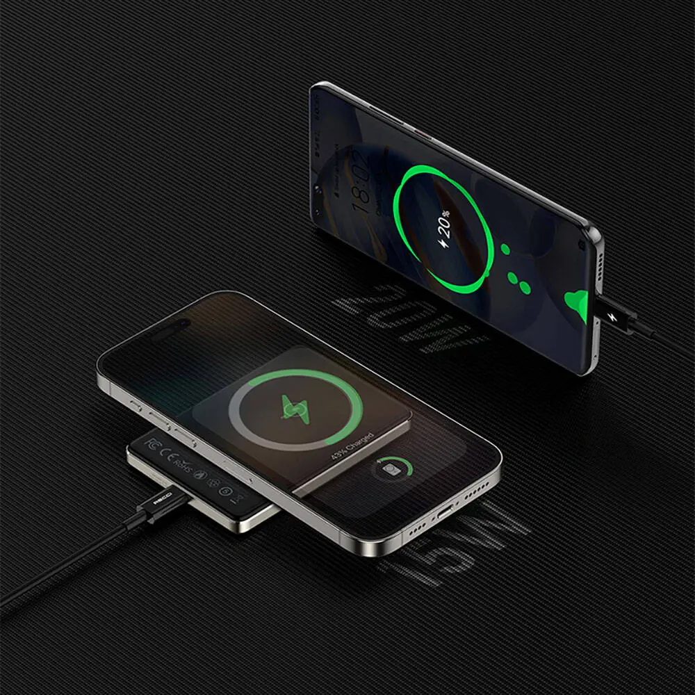Recci RPB-W20 20W PD ve 15W Kablosuz Şarjlı Powerbank 4900mAh