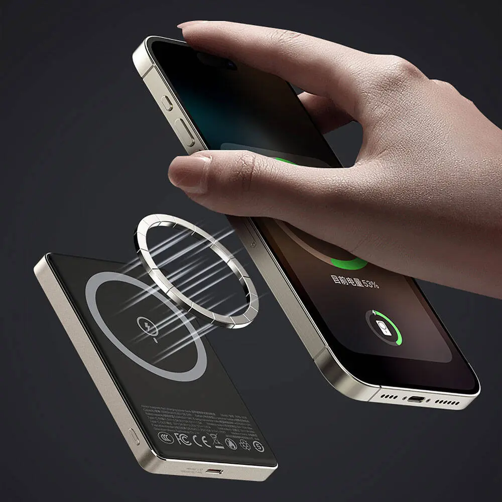 Recci RPB-W26 Armor 10000mAh Manyetik Kablosuz Powerbank, PD 20W