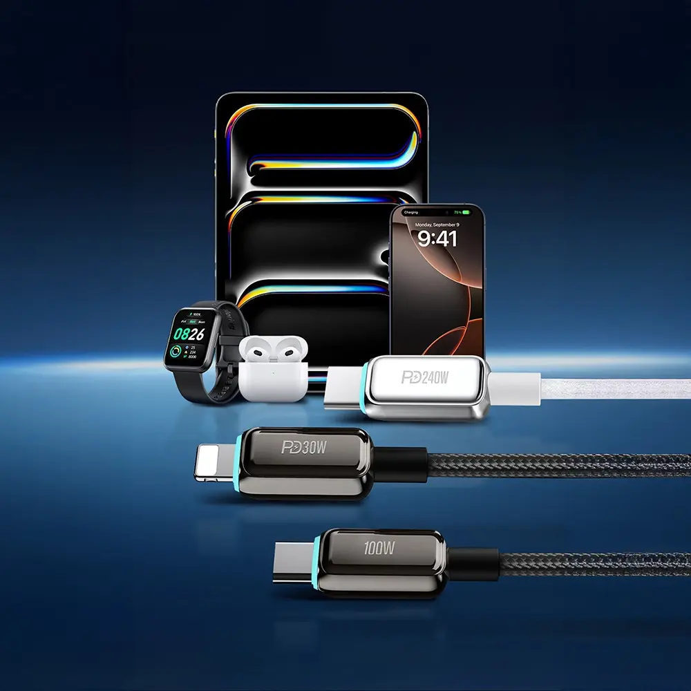 Recci RS42CL Type-C to Lightning PD 30W Şarj ve Data Kablosu 1.5 m