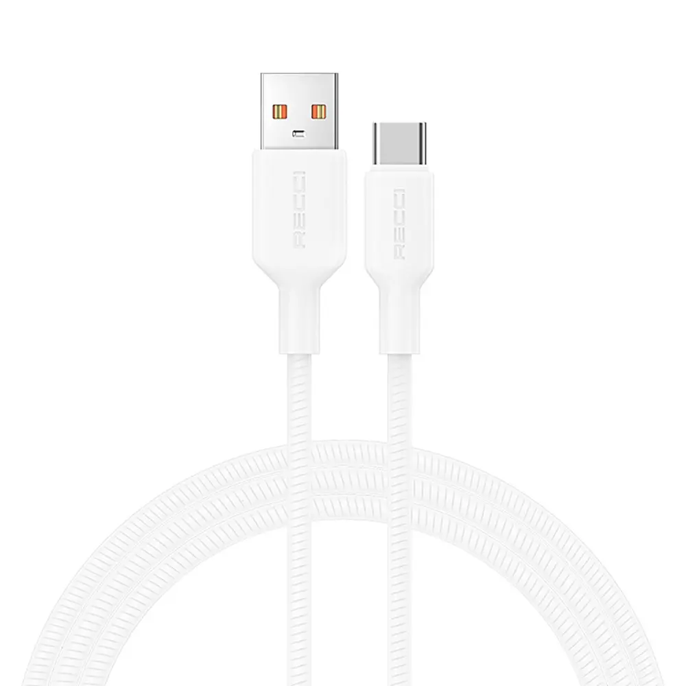Recci RS46C USB-A to Type-C Şarj ve Data Kablosu, 100W 1.2 m