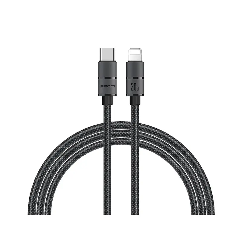 Recci RS08CLPD Type-C to Lightning PD Şarj Kablosu, 20W, 1.2 m