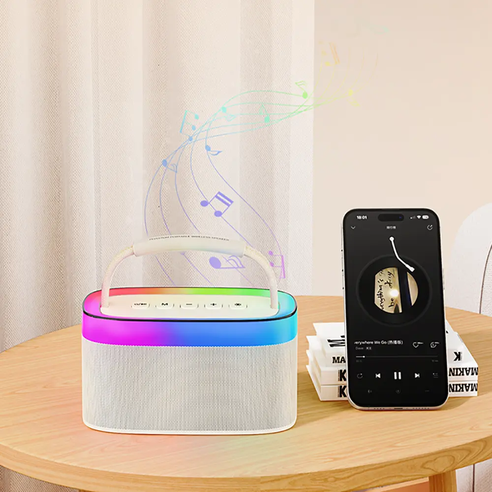 Recci RSK-W40 Phantom Taşınabilir Bluetooth Hoparlör, 16W ve RGB Işıklı