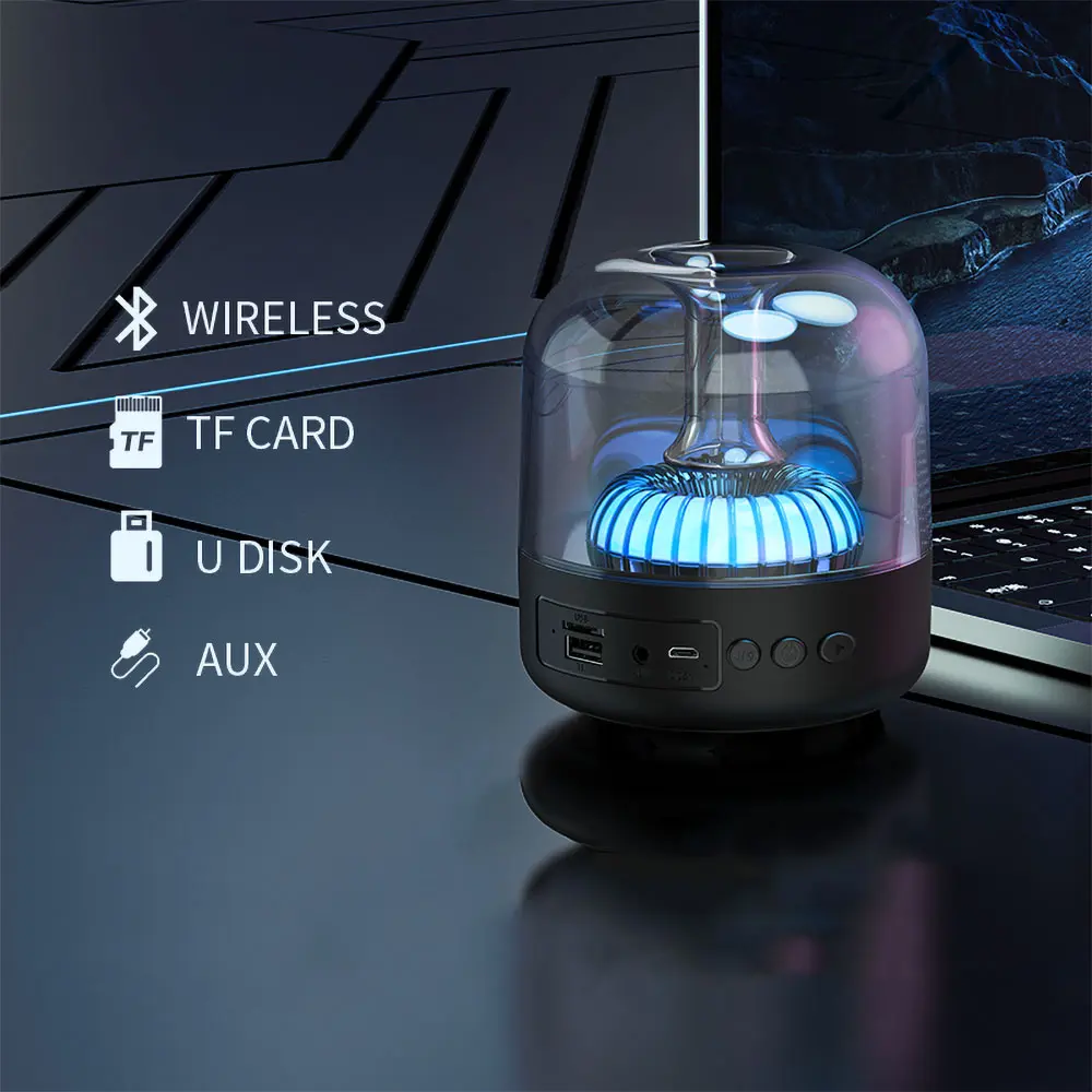 Recci RSK-W31 Amber Bluetooth 5.0 Hoparlör, RGB Işıklı ve 5W