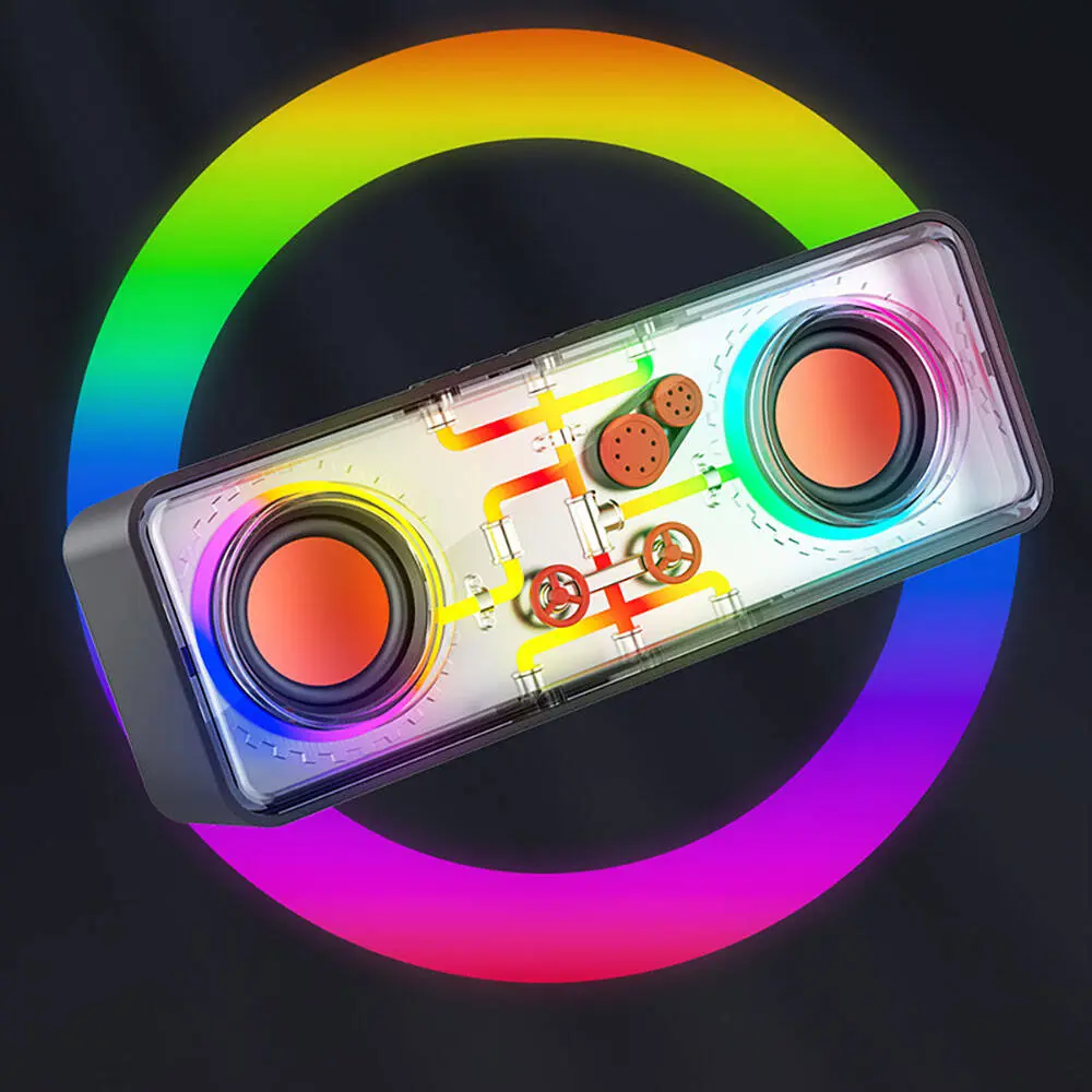 Recci RSK-W38 Space Station Bluetooth Hoparlör, RGB Işıklı ve FM Radyolu