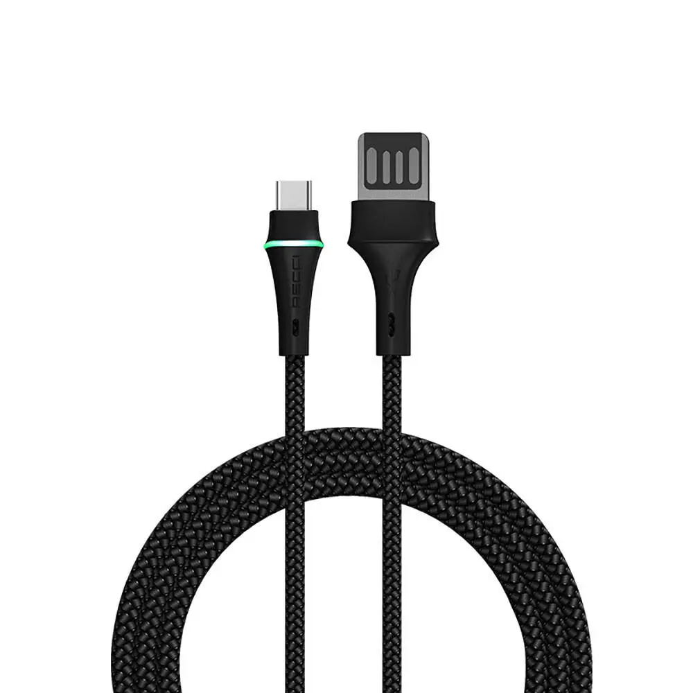 Recci RTC-N19C Genbu USB-A to Type-C Şarj ve Data Kablosu, 1 m