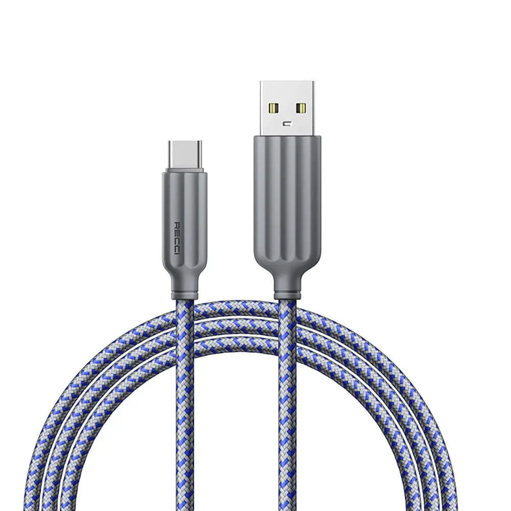 Recci RTC-N23C Type-C to USB-A Şarj ve Data Kablosu, 3A, 1 m