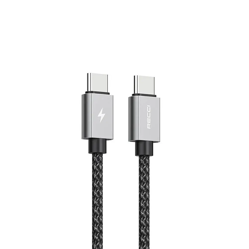Recci RTC-P08CC Type-C to Type-C PD 100W 5A Hızlı Şarj ve Data Kablosu 1.5 m