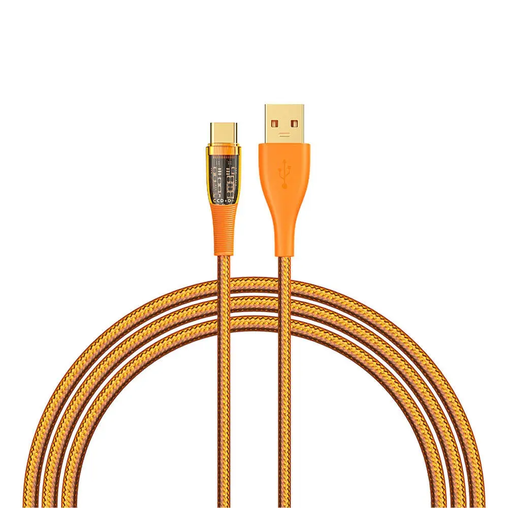 Recci RTC-P19C Amber USB-A to Type-C 6A Şarj ve Data Kablosu 1.5 m