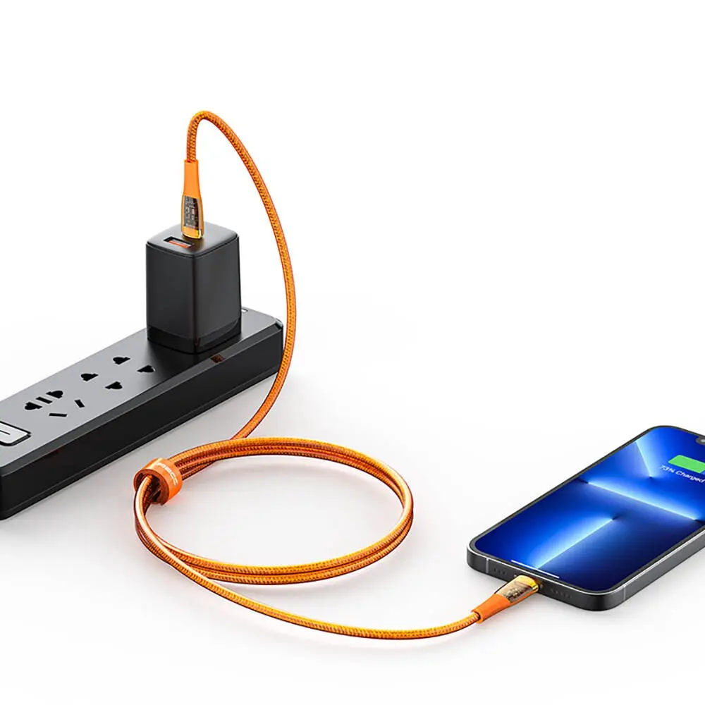 Recci RTC-P19C Amber USB-A to Type-C 6A Şarj ve Data Kablosu 1.5 m