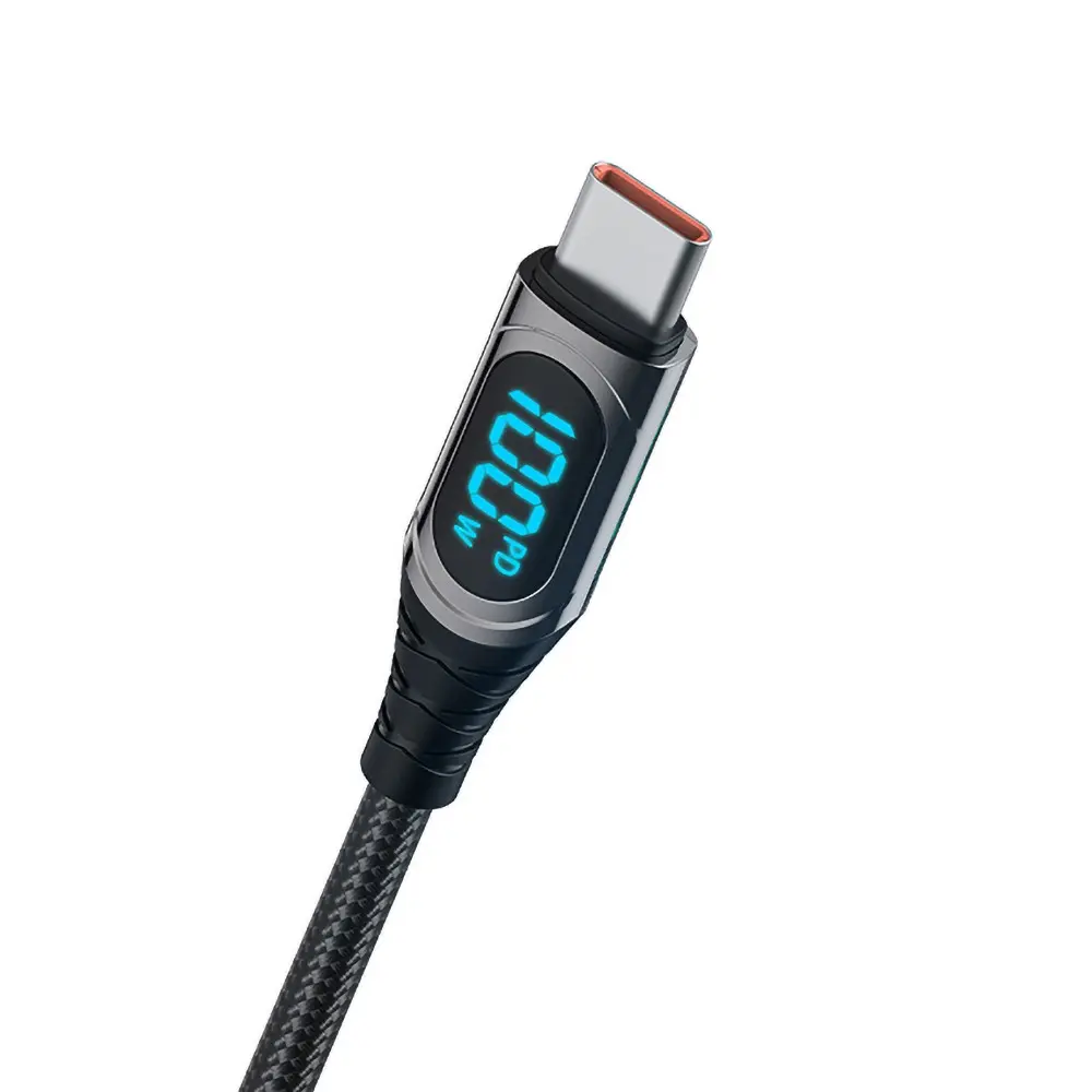 Recci RTC-P21CCPD Ghost Serisi Type-C to Type-C PD Kablo, 100W, 1.2 m