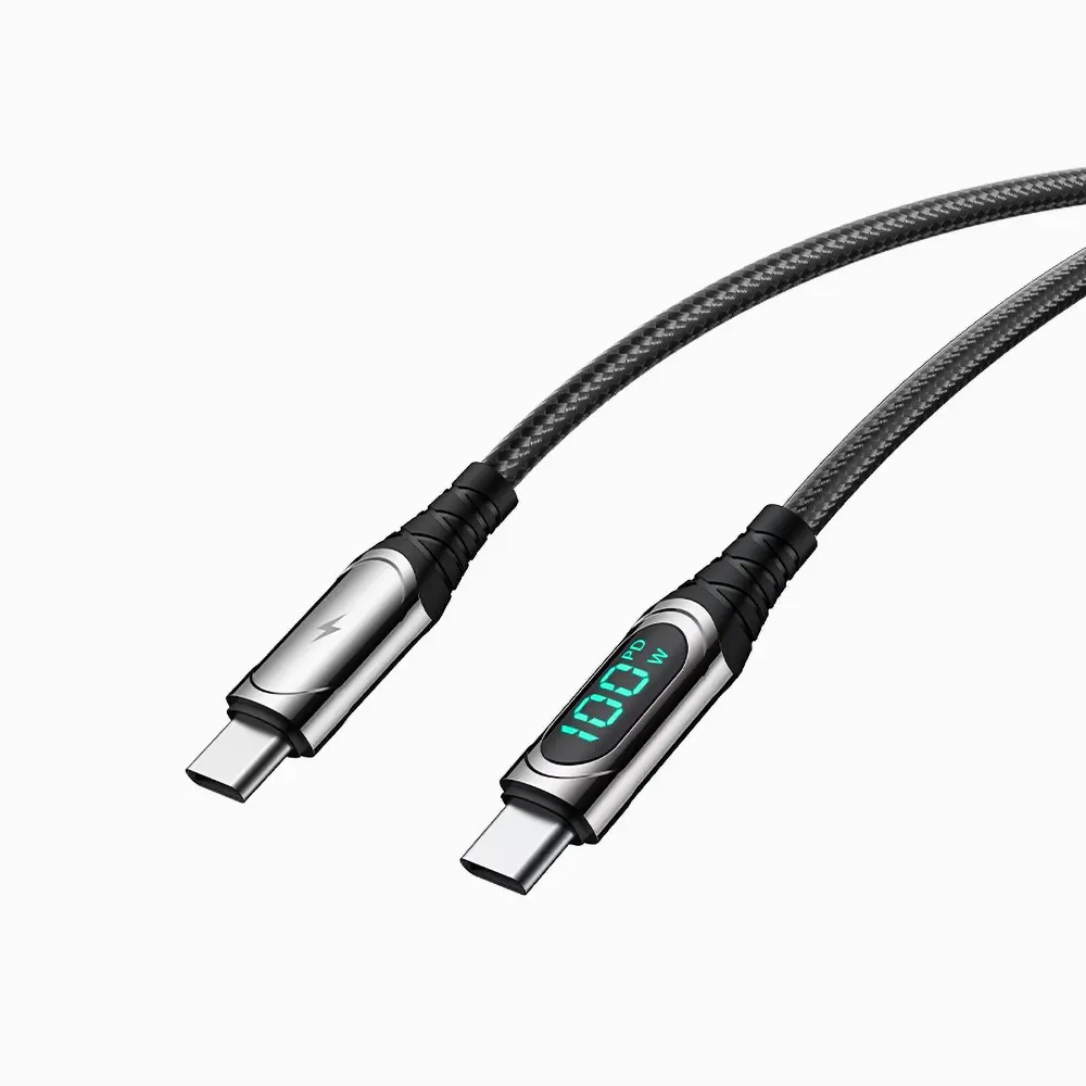 Recci RTC-P21CCPD Ghost Serisi Type-C to Type-C PD Kablo, 100W, 1.2 m