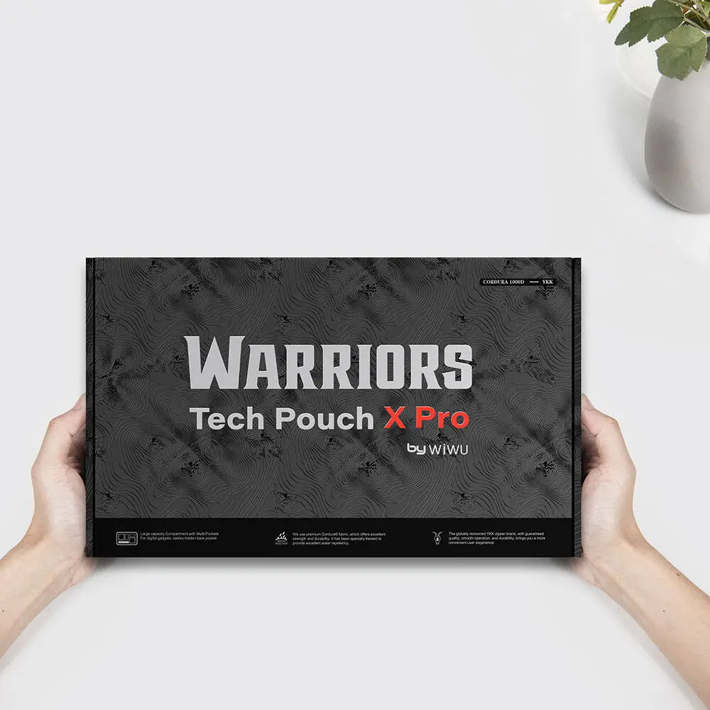 Wiwu Warriors Tech Pouch X Pro Aksesuar Çantası, 7 Bölmeli Cordura Naylon