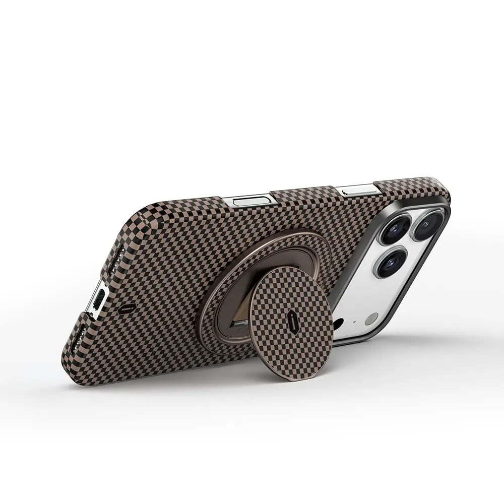 Wiwu Warriors Aramid Fiber 360° Dönebilen Magnetik Ring Stand Telefon Tutucu