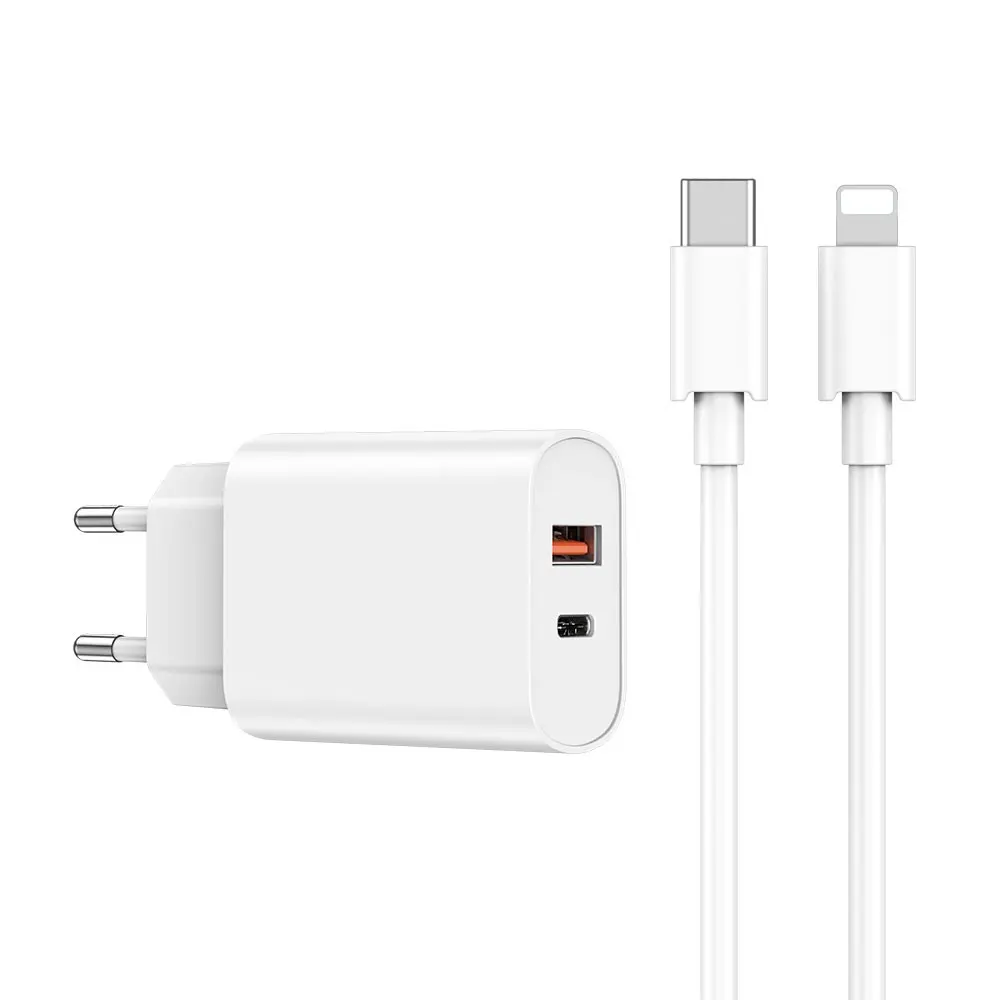 Wiwu Wi-U002 20W Type-C PD ve 18W USB-A Hızlı Şarj Adaptörü Seti